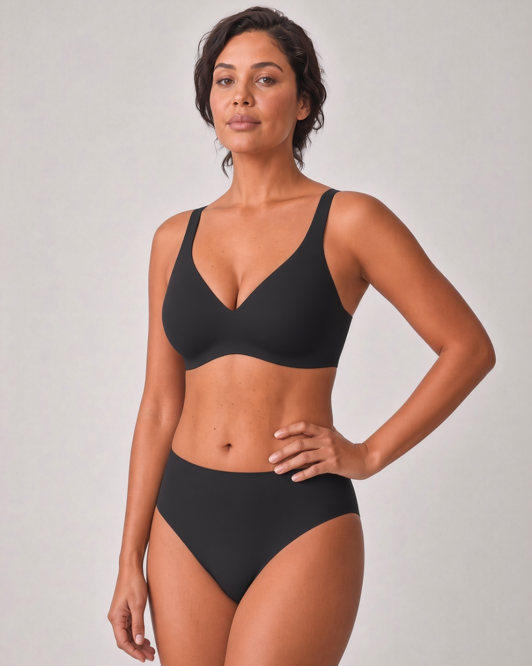 Conjunto Sujetador + Braga Negro