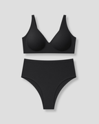 Conjunto Sujetador + Braga Negro